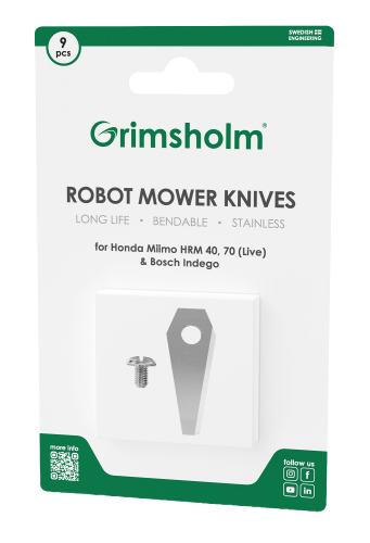 Robotknivar 9-pack till Bosch Indego, Honda Miimo