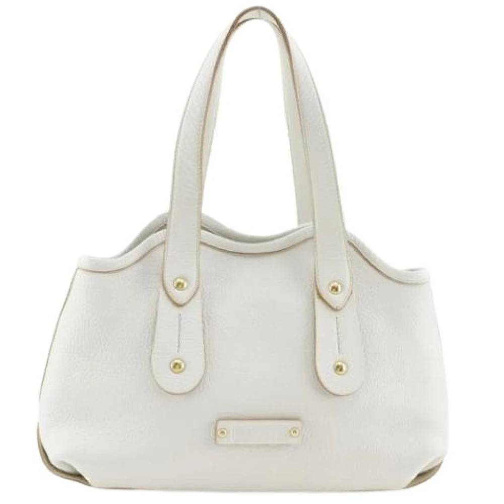 Salvatore Ferragamo Pre-owned Pre-owned Calf Tote Bag - Vintage - Dame - Hvid - ONE SIZE - Læder
