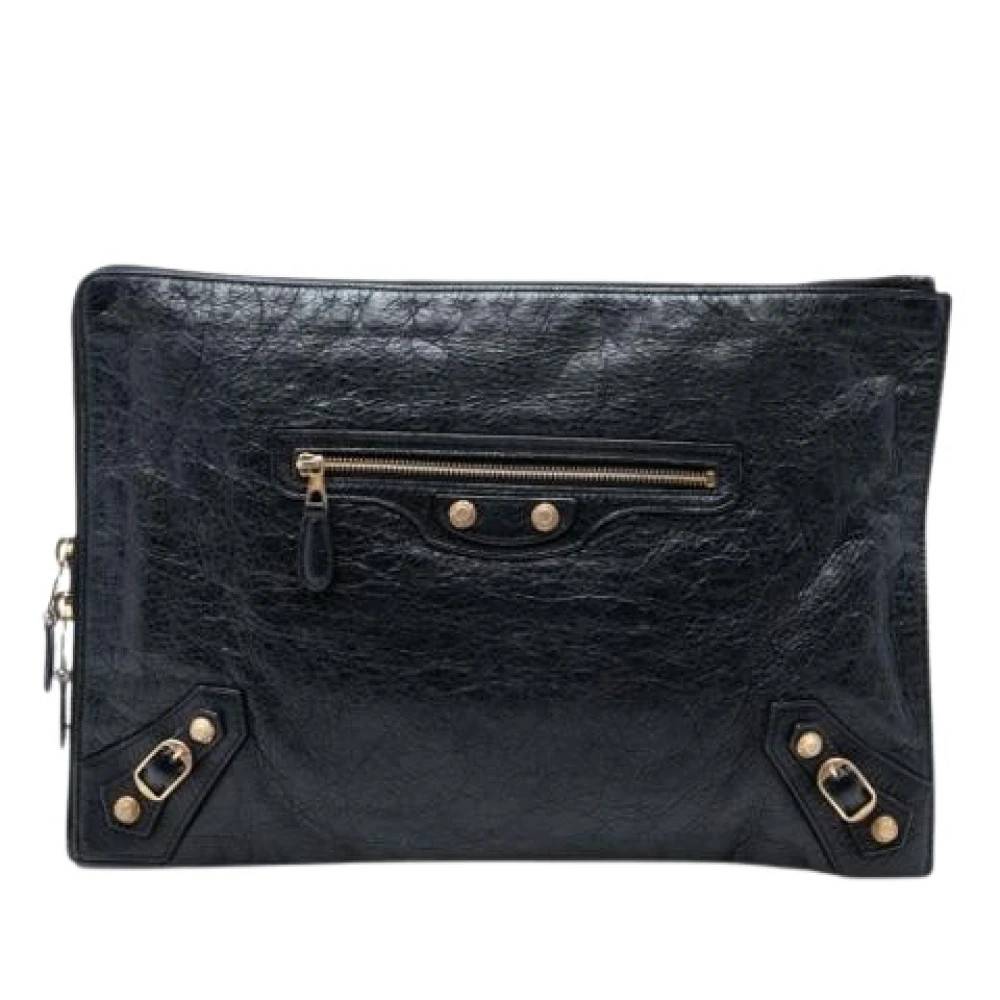 Balenciaga Vintage Pre-owned Vintage Clutch - Vintage - Dame - Sort - ONE SIZE - Læder