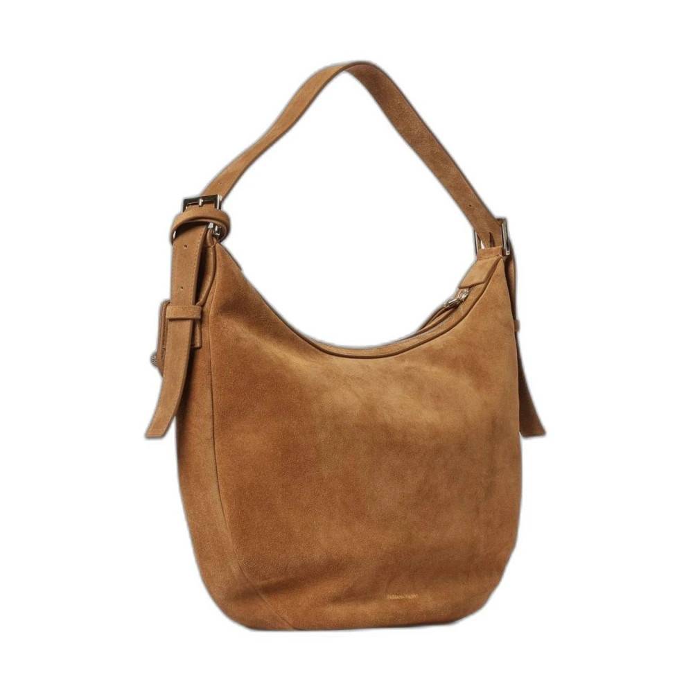Fabiana Filippi Ruskind Hobo Taske - Tasker - Dame - Brun - ONE SIZE - Uld