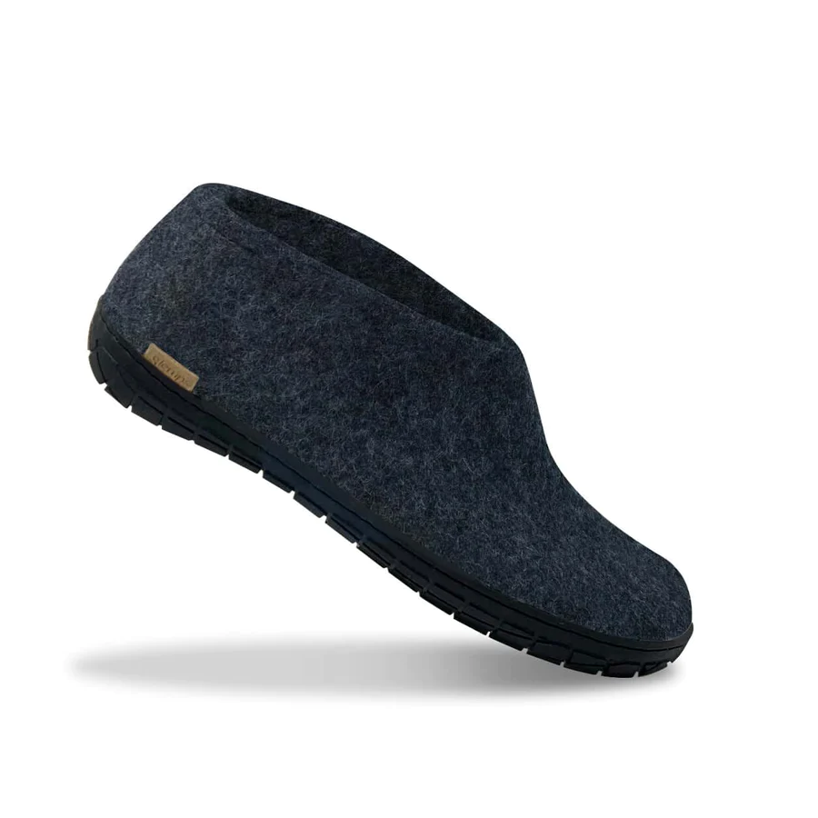 Glerups Sko m. sort gummisål - denim (unisex) 42