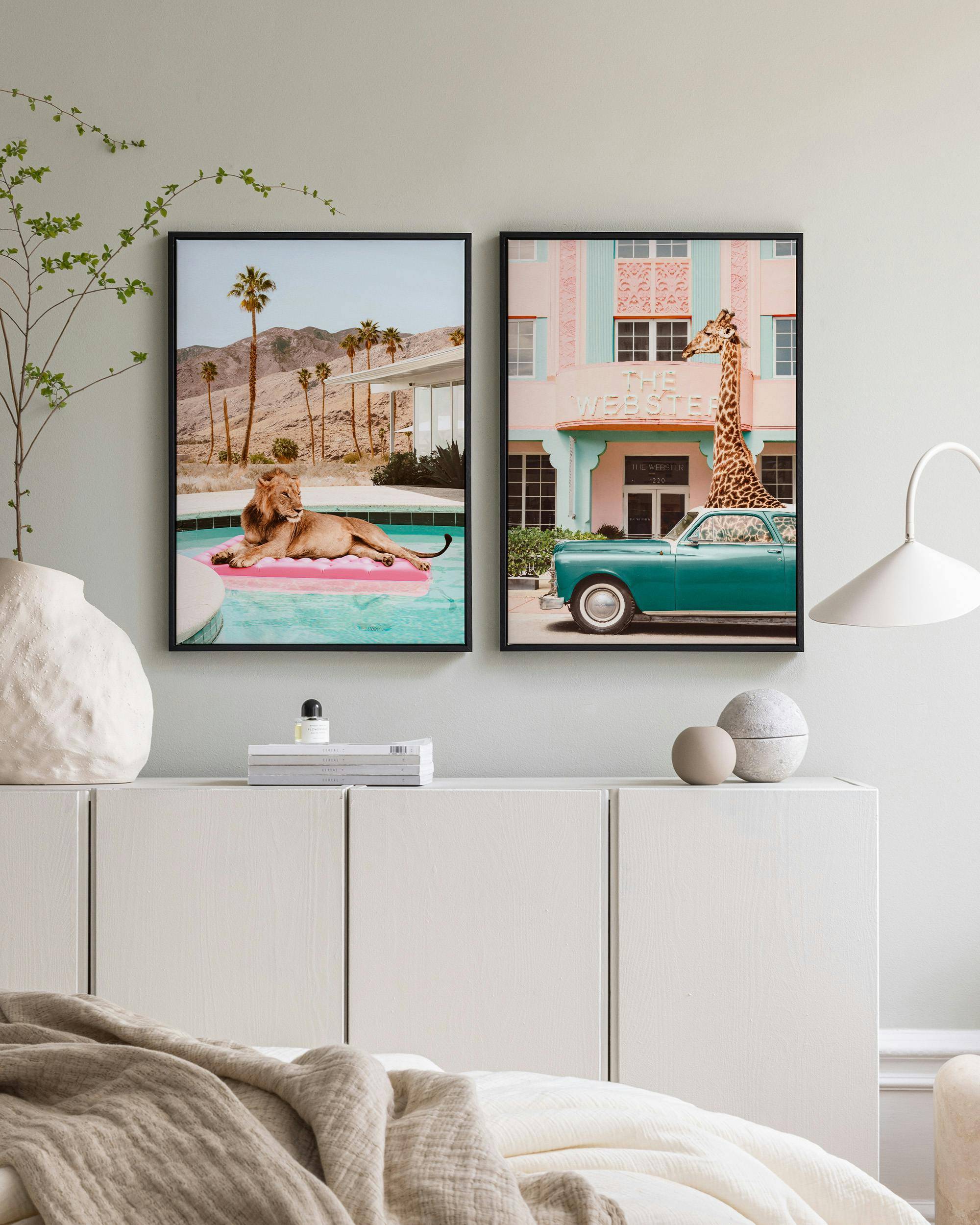 Miami Safari Canvas Duo (30x40 cm)