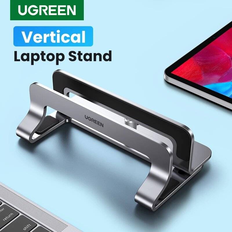 UGREEN Vertikal Laptopsställshållare för MacBook Air Pro Aluminium Hopfällbar Notebook Ställ Laptopsupport för MacBook P