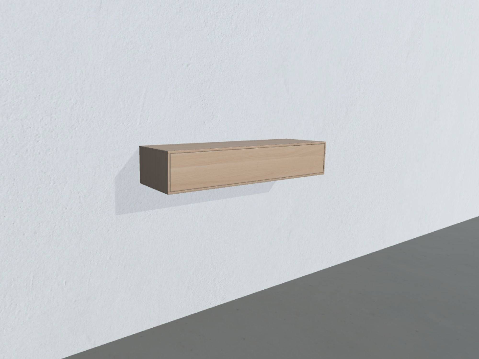Square Classic TV-bord - opstilling 120 (massiv træ korpus, hvidolieret eg massiv korpus, hvidolieret eg klap, dybde: 34 cm)