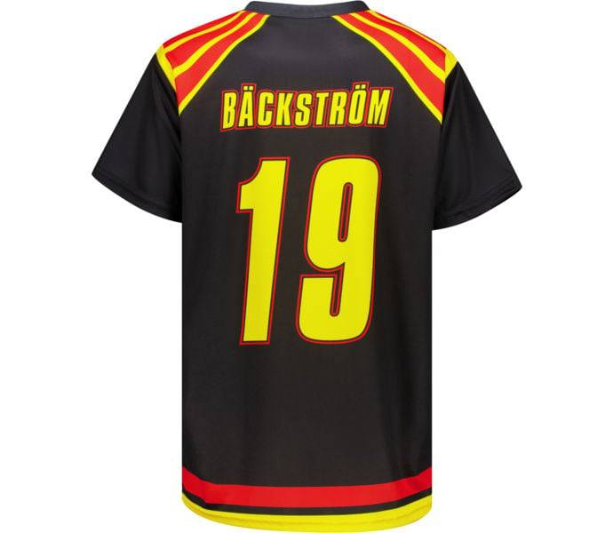 Bäckström 19 JR t-shirt, Svart/Gul, Barn, 100