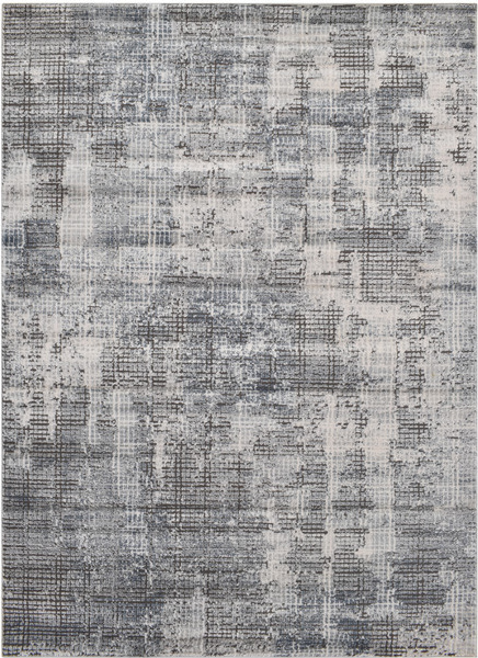 Gulvtæppe Loomery Oregon 290×200 cm grå blødt polyester 8 mm luv.
