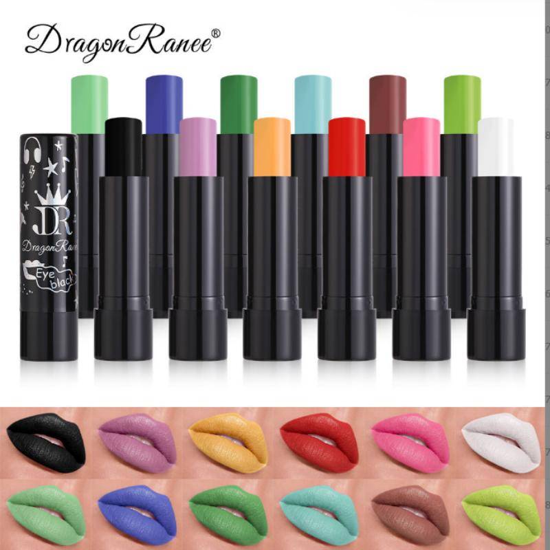 12 Färg Långvarig Läppglans Cream Flytande Läppstift Dam Makeup Kosmetisk Läppstift Vattentätt Matt Läppglans Lätt att färga