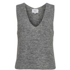 NURiette Rib V-Neck vest grey