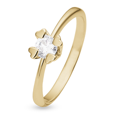 14 kt guld ring, Mary serien by Aagaard med ialt 0,25 ct labgrown diamant