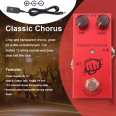 TEMU Chenpingfeng Mini Pedal Guitar Effects Pedal - Classic Distortion, Delay, Digital Delay, 9v , Aluminum Body, No Battery Needed, For Electric Guitar