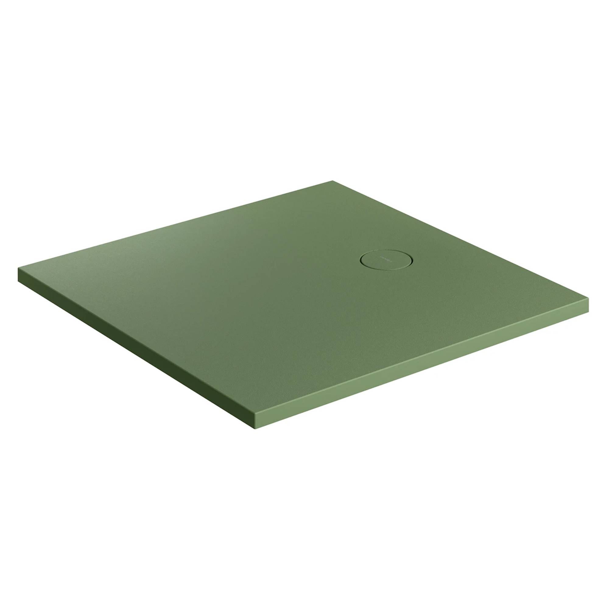 Omnires Halksäkert Kompositduschkar Aquarock M+ 80x80 cm Oliv Matt