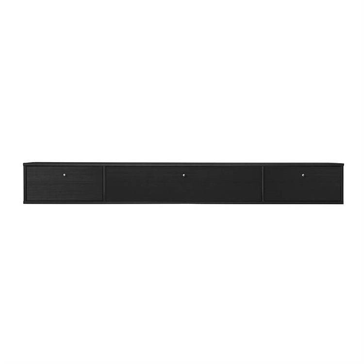 Mistral AV TV-Modul m. Klaplåge og 2 Skuffer Oak Black Stained 75