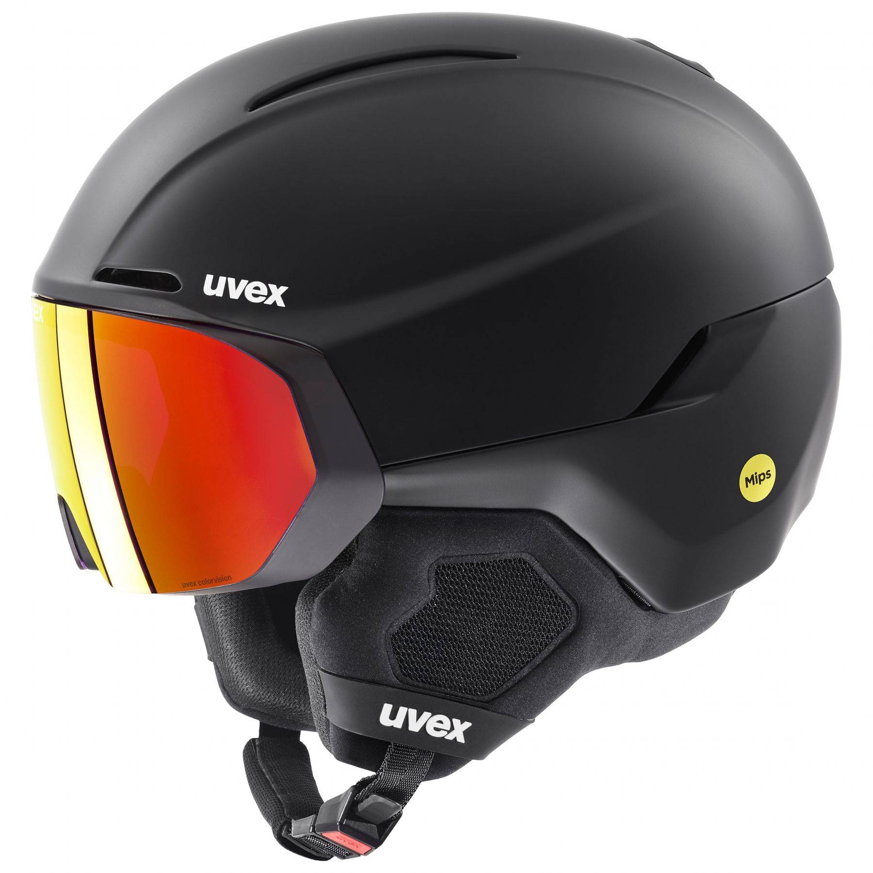 Uvex Horizon CV MIPS Visor, Skidhjälm Med Visir, Svart