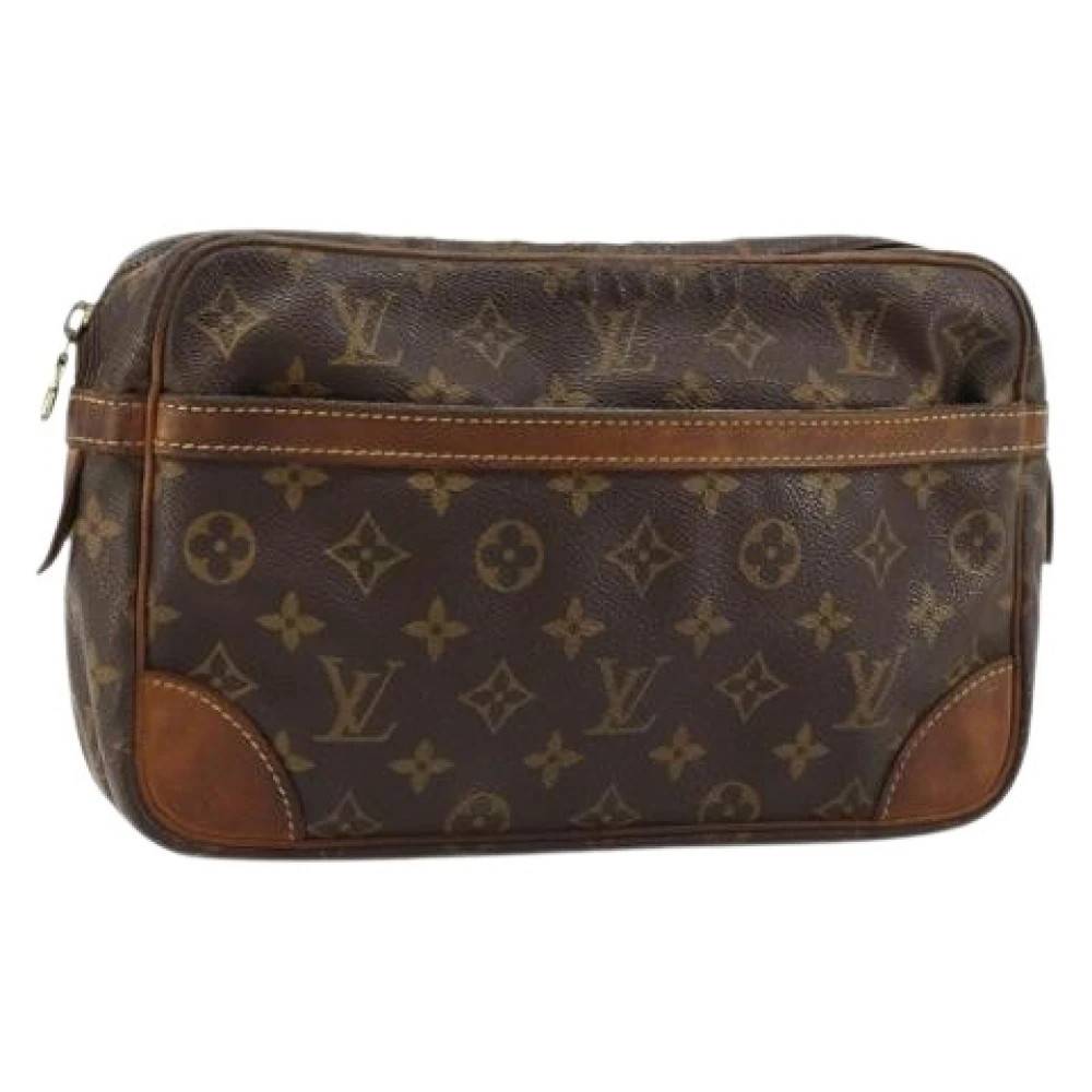 Louis Vuitton Vintage Pre-owned Compiegne 28 Clutch - Vintage - Dame - Brun - ONE SIZE - Uld