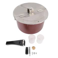 Stainless Steel Popcorn Popper Hand Operated Popcorn Maker Delicious Homemade Popcorn Machine Gas L