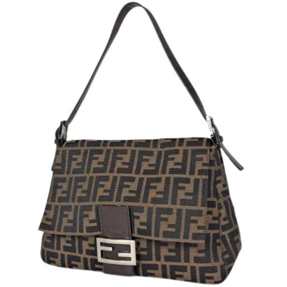 Fendi Vintage Pre-owned Vintage Skuldertaske - Vintage - Dame - Brun - ONE SIZE - Uld