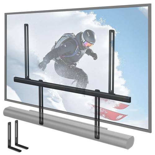 monTEK Soundbar-fäste för montering under TV:n | Justerbart Soundbar-stativ, kompatibelt med Sonos Arc/Beam/Ray, Bose, Samsung, Sony, LG, JBL Playbar