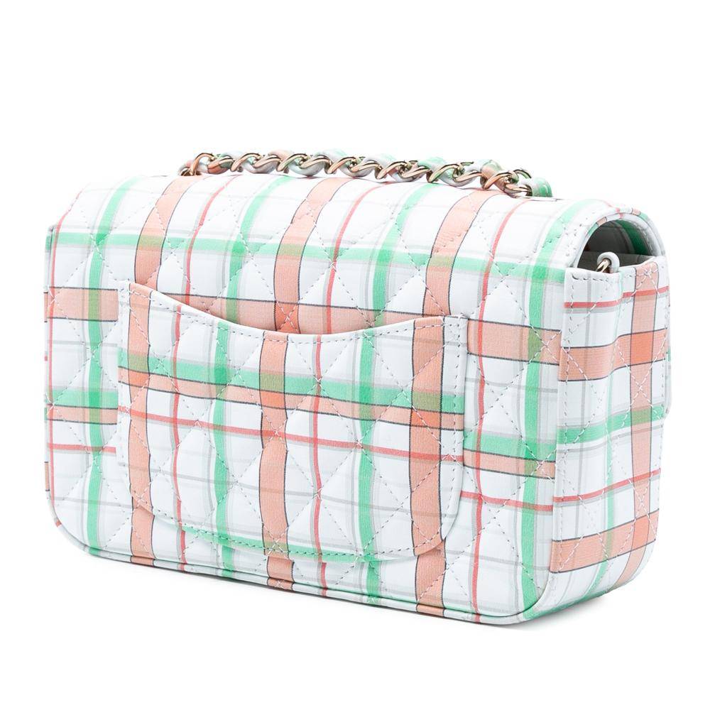 Chanel Vintage Chanel Flap Bag Stl. - Chanel Vintage Från Magasin - White (L 12.50cm x W 20.50cm x D 6cm)