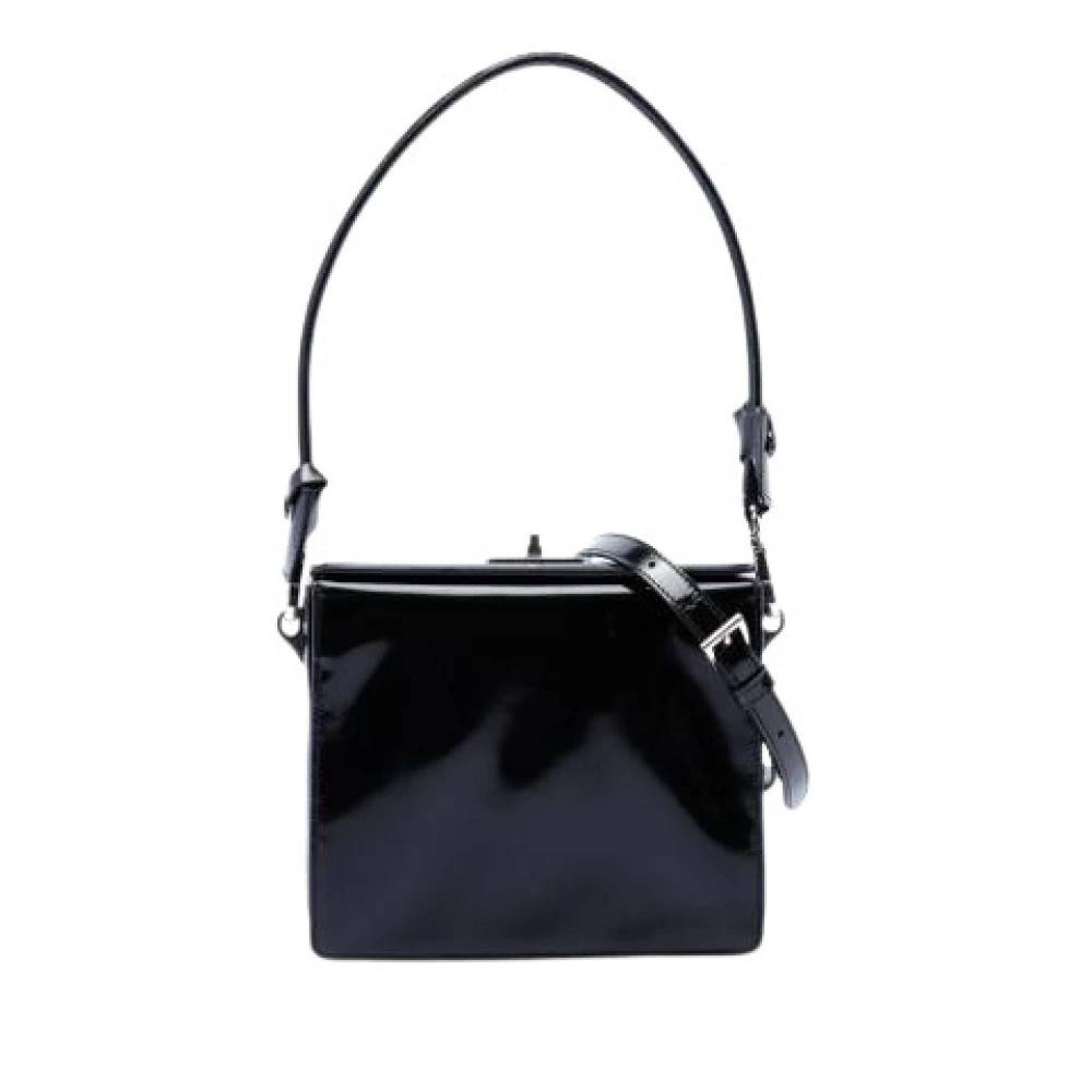 Prada Vintage Pre-owned Patent Leather Satchel - Vintage - Dame - Sort - ONE SIZE - Læder