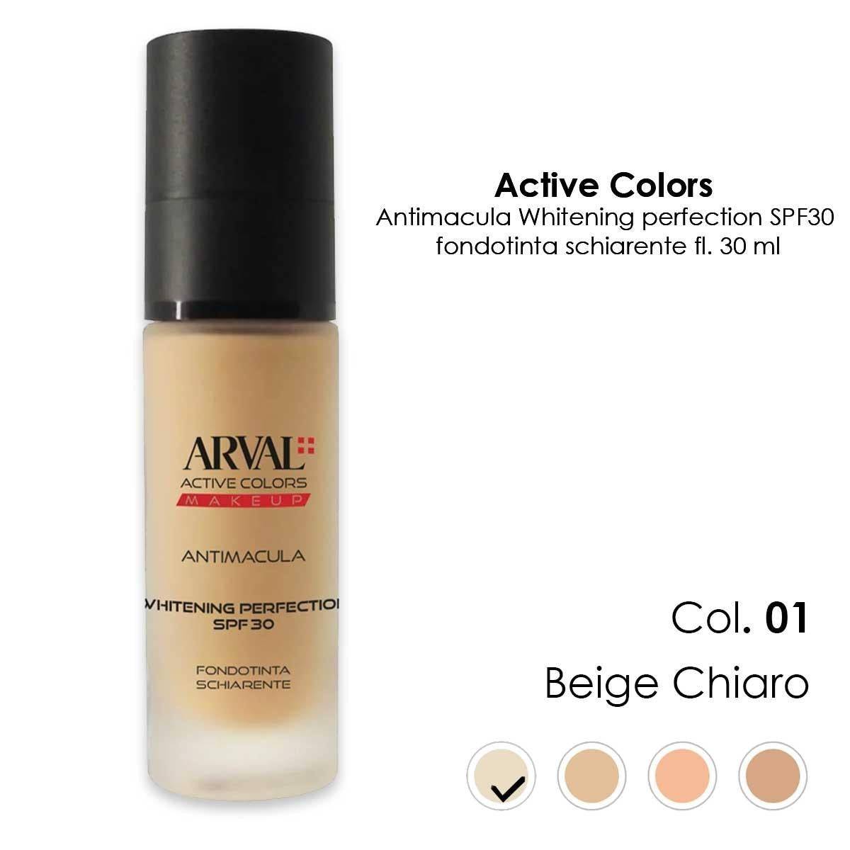 Arval Antimacula Whitening Perfection SPF30 01 Beige Chiaro 30 ml — Fondotinta