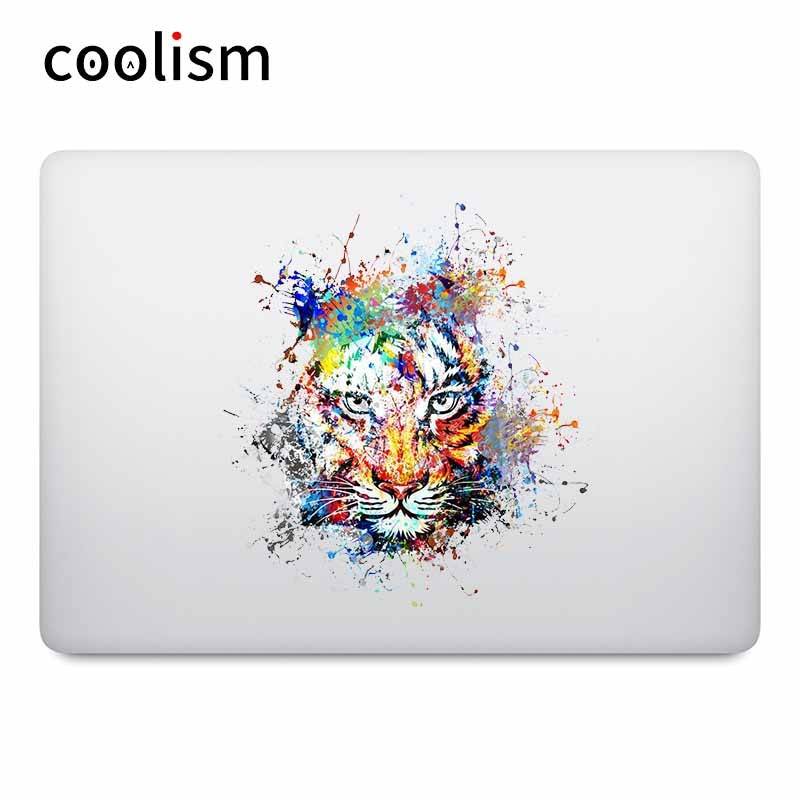 Målning stänkande tiger laptop klistermärke för apple macbook dekal air pro retina touch bar 11 12 13 15 tums mac book skin klistermärke - Andra 14 tum