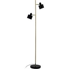 Dyberg Larsen Ocean Gulvlampe H160 cm, Messing/Sort