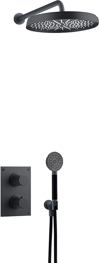 Tapwell ARM7268 ED2 Mattsvart Takduschpaket inbyggnad