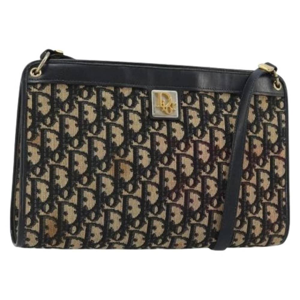 Dior Vintage Pre-owned Vintage Trotter Skuldertaske - Vintage - Dame - Flerfarvet - ONE SIZE - Uld