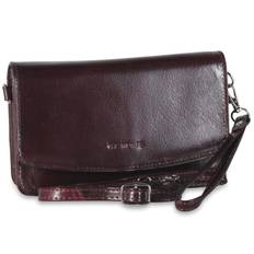 The Monte Lille Skuldertaske / Clutch i Bordeaux Kalveskind - 0,75 L