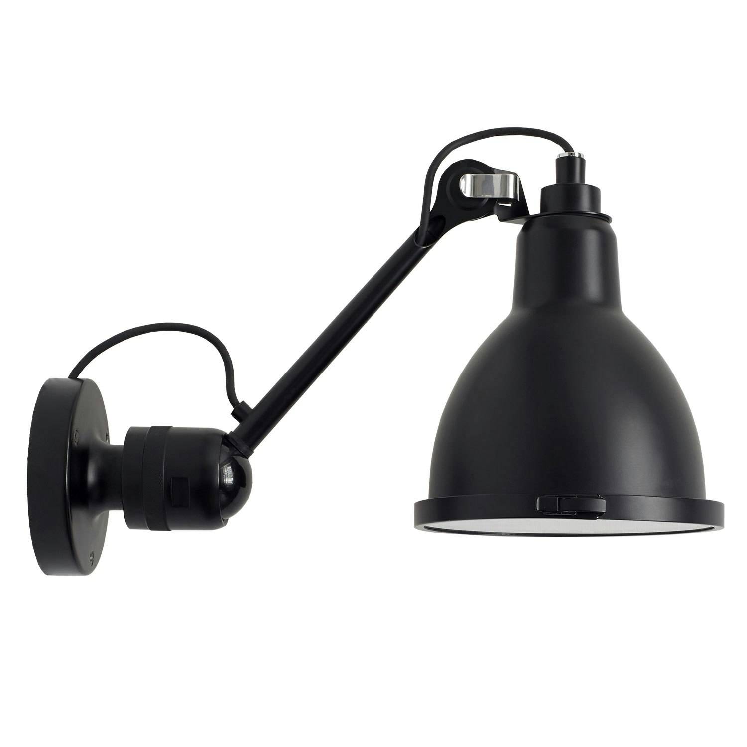 Dcwéditions Lampe Gras No 304 Xl Outdoor Seaside / - Facadebelysning Rustfrit Stål Sort - 304 XL SEA BL-BL XL OUT ROUND