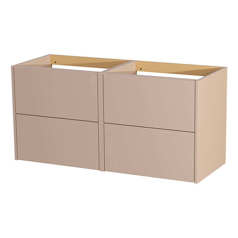 TVÄTTSTÄLLSSKÅP CAMARGUE AURA DUBBEL 120CM 4 LÅDOR SLÄT SKÄR