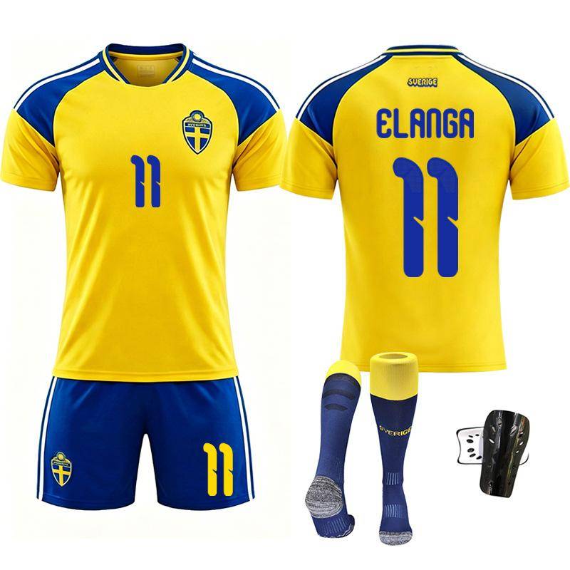 Sverige Hemma Fotbollströja 2026-27 Elanga 11 Fläktset