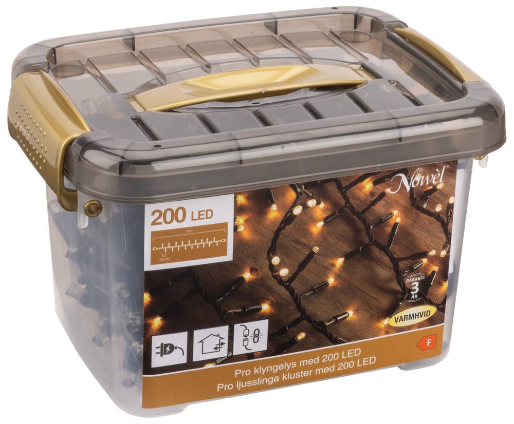 Nowel Pro Klyngelys 2000 LED Varmhvid