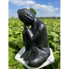 Siddende buddha sort - Buddha statuer generelt - GodKarmaShop
