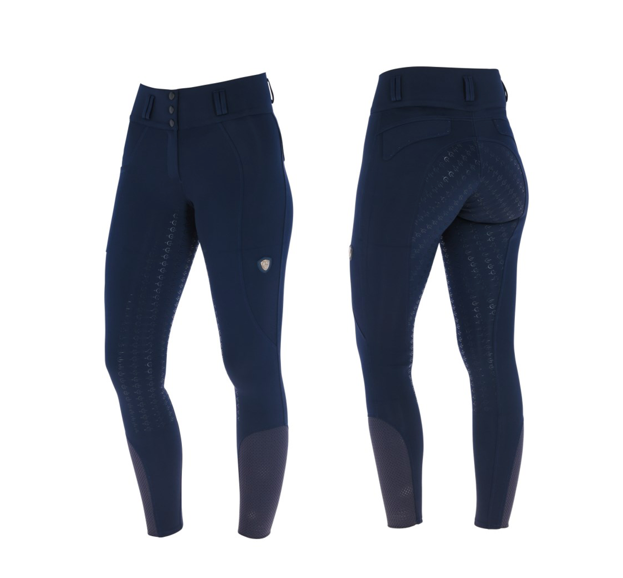 Covalliero High Waist Ridebukser - Dark Navy - STR 42