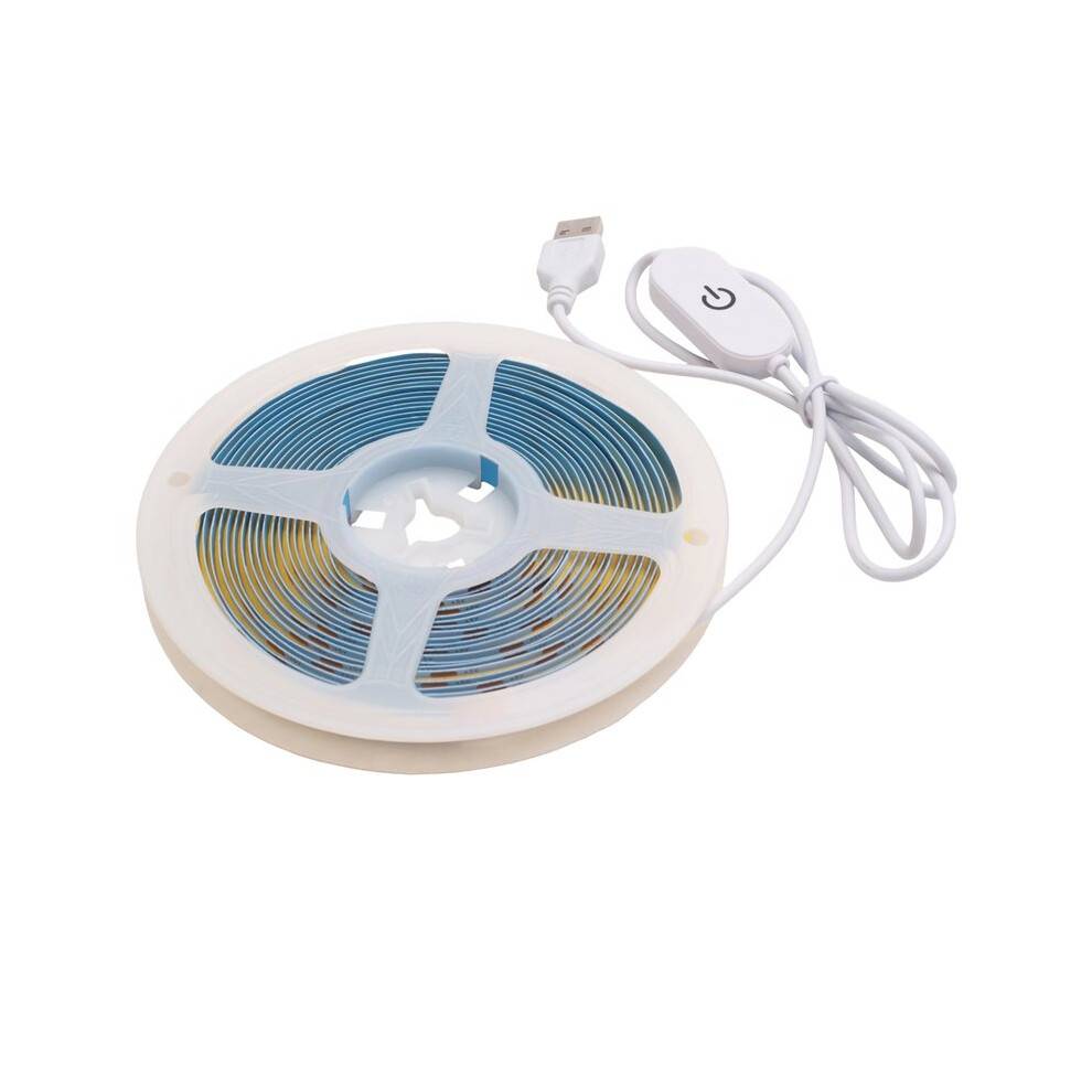 5V COB USB LED Strip Lights TV Background Lighting Diode Tape Home Decor LED Light Lamp for Home Kitchen Cabinet 5meter