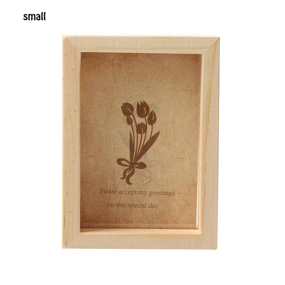 1PC Vintage Multi Decorative Wooden Photo Frame Online Home Decor Art Wedding Mini Pictures Frames DIY Family Home Decor