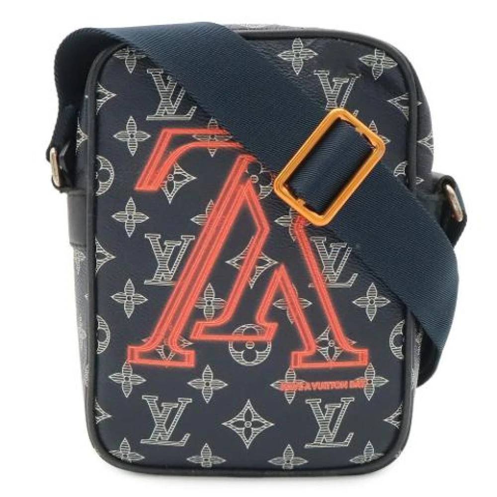 Louis Vuitton Vintage Pre-owned Pochette Skuldertaske - Vintage - Herre - Blå - ONE SIZE - Uld