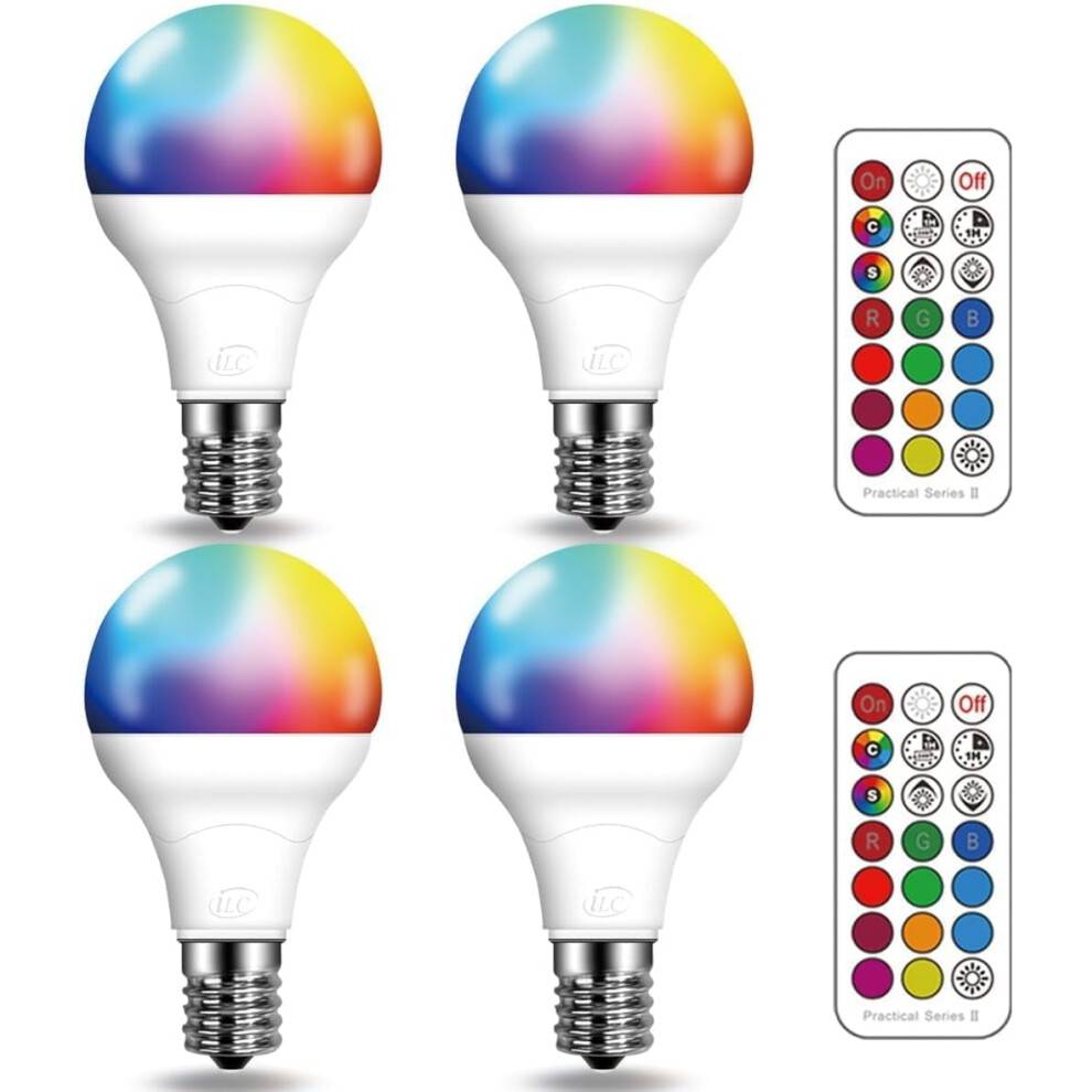 E17RGB Farveskiftende Pære 5W 12 Farver 2 Lysindstilling 5700K