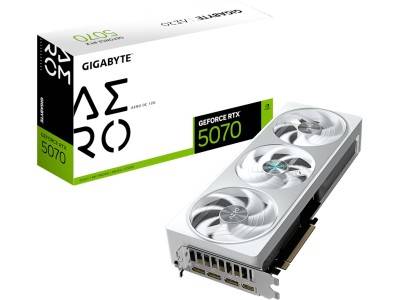 Gigabyte GeForce RTX 5070 AERO OC 12 GB GDDR7, HDMI/3xDP, RGB Lighting