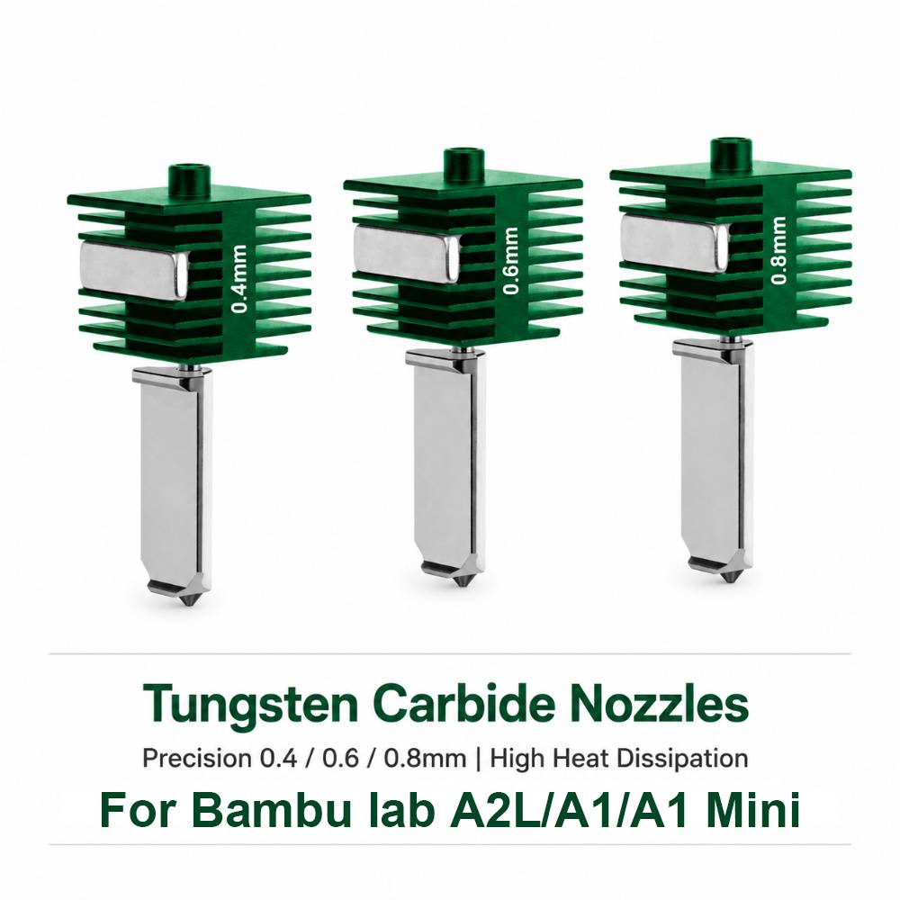 Upgraded Integrated Hotend For Bambu Lab A2L Tungsten carbide Nozzle For Bambu Lab A1/A1 Mini Fast Speed Hot End Assembly