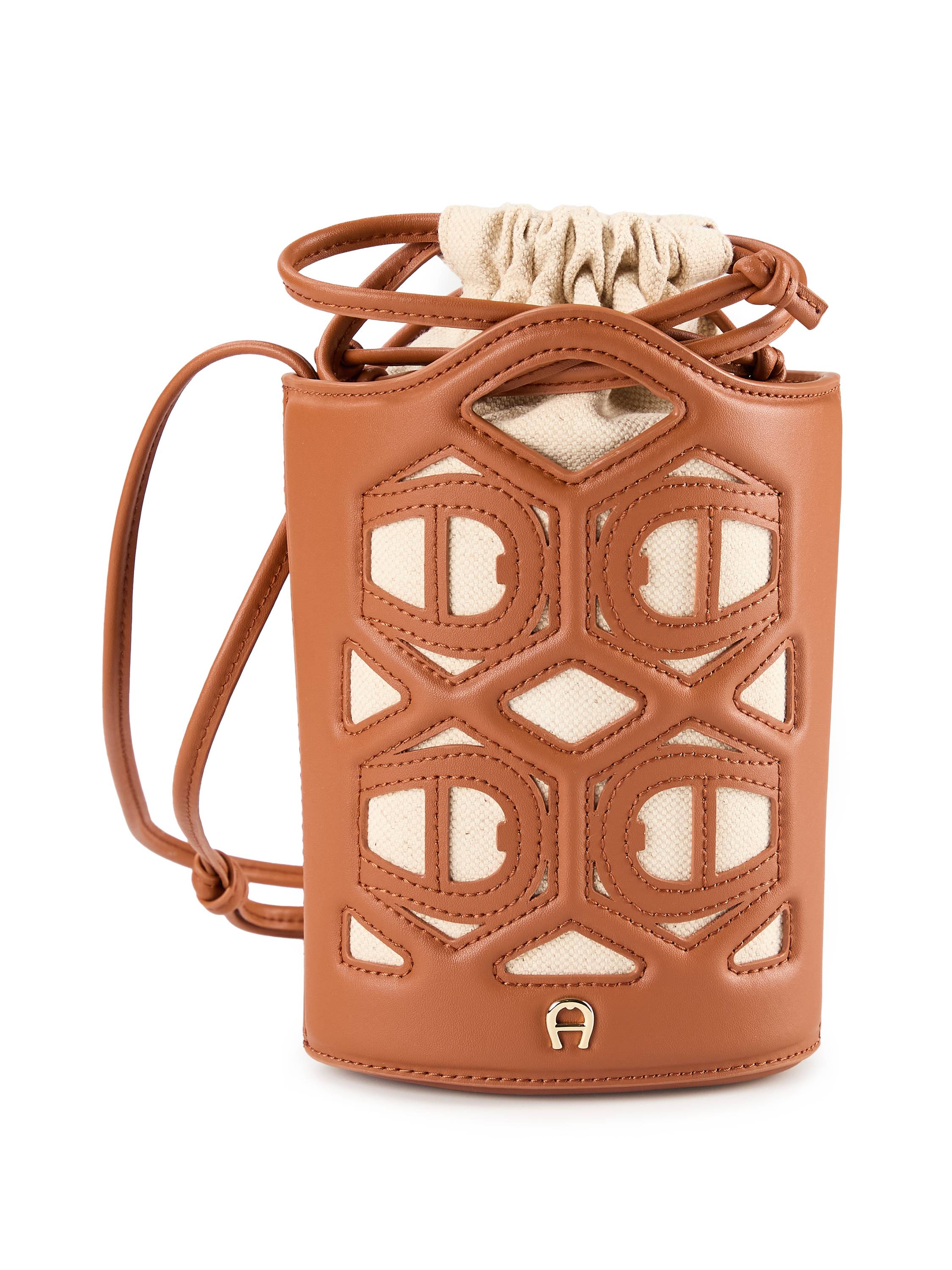 AIGNER Azzura Mini bag crossbodytaske Læder 12 cm  Brun
