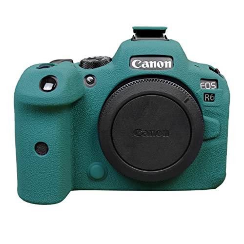 Rieibi Silikonskal för Canon EOS R6 Mark II digitalkamera - Skyddskåpa för R6 - Grön