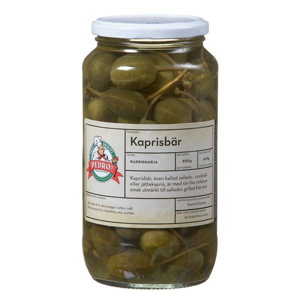 Kapris bär med stjälk 940g