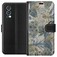 OnePlus Nord 2 5G Sort Tegnebogsetui Blad