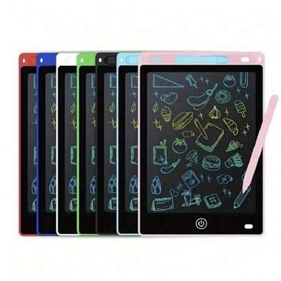 1 st/2 st/5 st 8,5 tum LCD-skrivplatta, färgglad ritplatta för barn, raderbar elektronisk ritplatta med stylus, bärbar återanvändbar skrivplatta med l - Multifärgad (svart,blå,röd,rosa,2st/rosa och blå,Rosa penna,4 st/rosa blå svart röd,5 st/rosa blå svart röd grön)