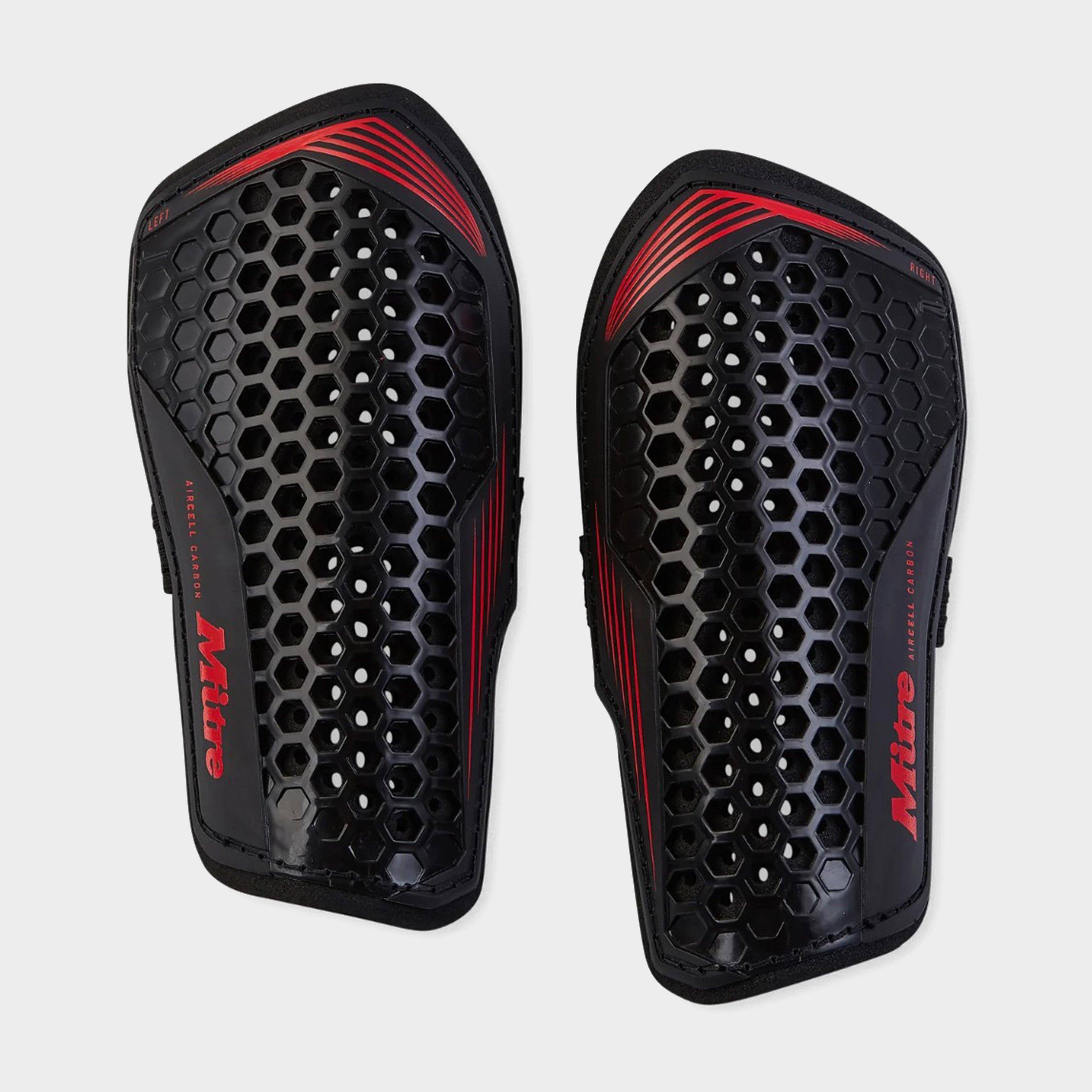 Mitre Aircell Carbon Slip Shinguards, Black