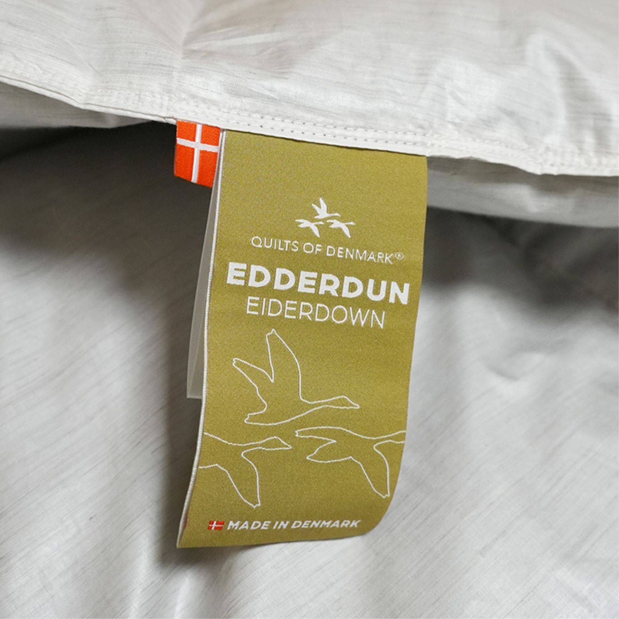 Edderdunsdyne - Varm helårsdyne med 100% edderdun og kashmir vår - 140x200 cm - Eksklusiv Dansk produceret dyne
