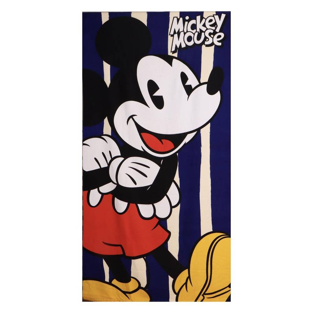 Mickey Mouse® Stribet Strandhåndklæde