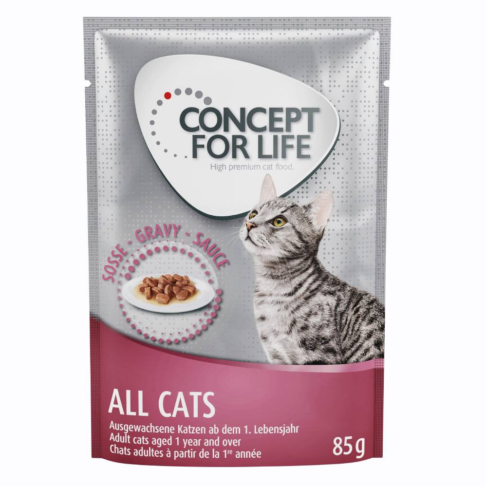 Ekonomipack: Concept for Life 24 x 85 g - All Cats i sås